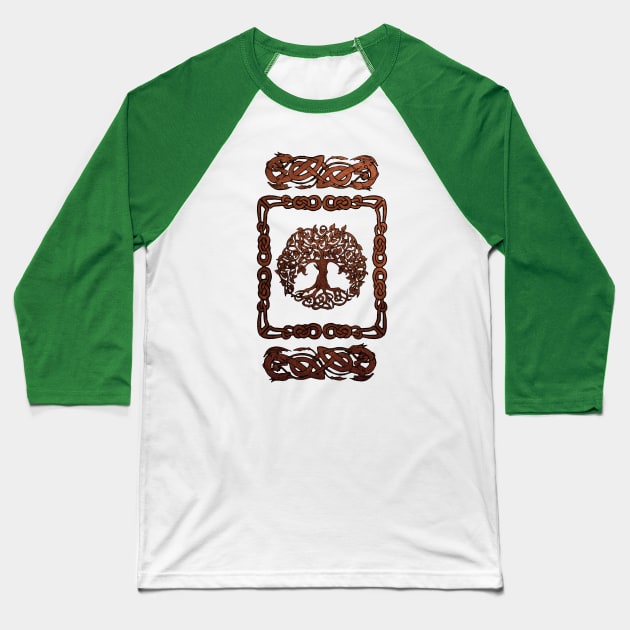 Celtic Tree of life Baseball T-Shirt by SnugglyTh3Raven